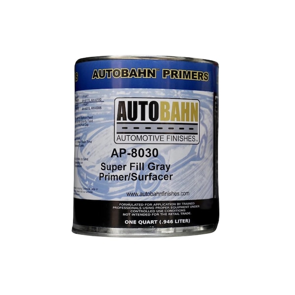 Autobahn Products SUPERFILL URETHANE PRIMER, GREY, Gallon AP8030 1 Zoro
